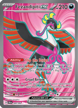 POKEMON TCG - Fezandipiti ex 084/064 SV Shrouded Fable - Ultra Rare