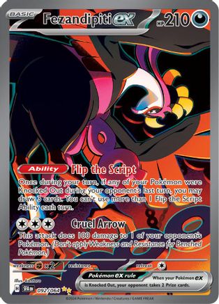 POKEMON TCG - Fezandipiti ex 092/064 SV Shrouded Fable - Special Illustration Rare
