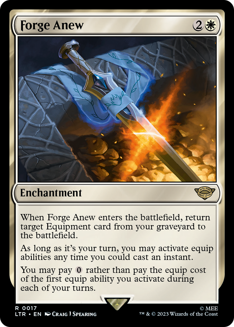 MAGIC: THE GATHERING  - Forge Anew (LTR-017) - The Lord of the Rings: Tales of Middle-earth Foil