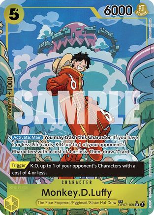 ONE PIECE TCG - Monkey.D.Luffy (TR) OP07-109 Two Legends - Treasure Rare