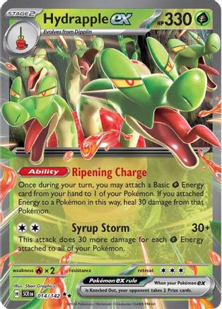 POKEMON TCG - Hydrapple ex 014/142 SV07 Stellar Crown - Double Rare