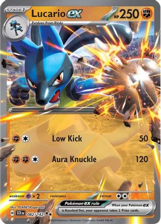 POKEMON TCG - Lucario ex 082/142 SV07 Stellar Crown - Double Rare