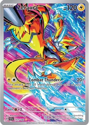 POKEMON TCG - Zeraora 151/142 SV07 Stellar Crown - Illustration Rare