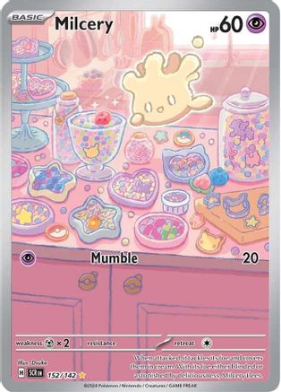 POKEMON TCG - Milcery 152/142 SV07 Stellar Crown - Illustration Rare