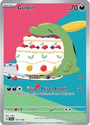 POKEMON TCG - Gulpin 154/142 SV07 Stellar Crown - Illustration Rare