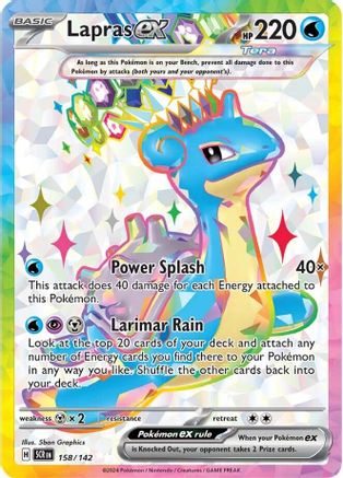 POKEMON TCG - Lapras ex 158/142 SV07 Stellar Crown - Ultra Rare