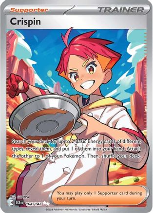 POKEMON TCG - Crispin 164/142 SV07 Stellar Crown - Ultra Rare