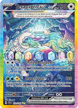 POKEMON TCG - Terapagos ex 170/142 SV07 Stellar Crown - Special Illustration Rare