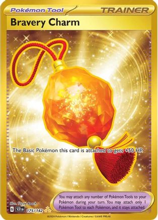 POKEMON TCG - Bravery Charm 175/142 SV07 Stellar Crown - Hyper Rare