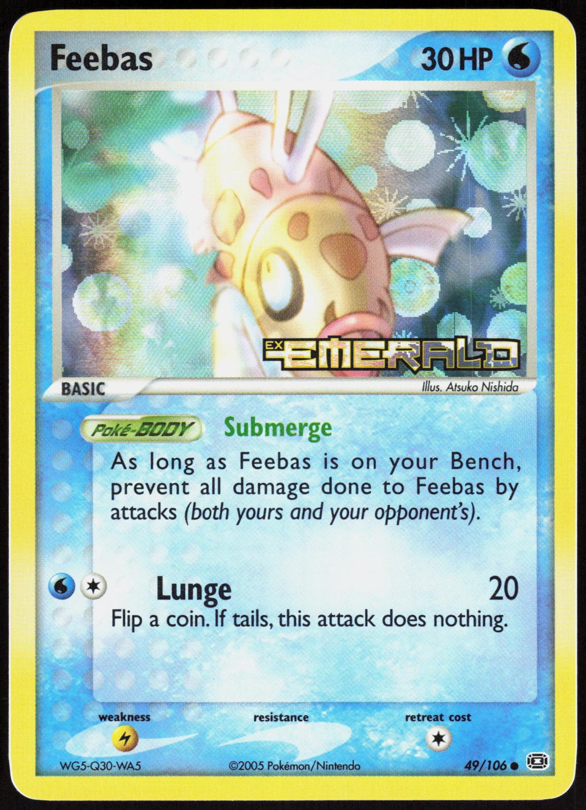 FEEBAS 49/106 EMERALD POKEMON COMMON REVERSE HOLO NM