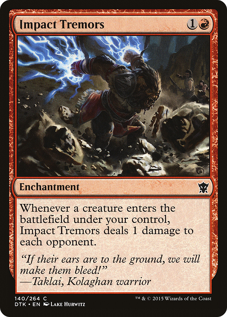 MAGIC: THE GATHERING  - Impact Tremors (DTK-140) - Dragons of Tarkir