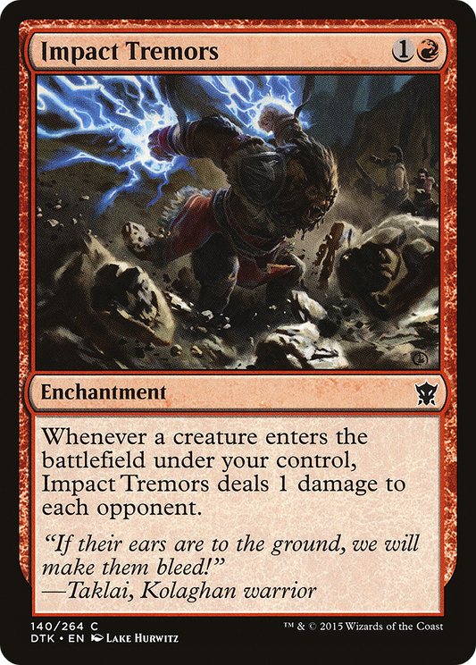 MAGIC: THE GATHERING  - Impact Tremors (DTK-140) - Dragons of Tarkir