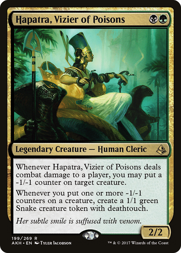 MAGIC: THE GATHERING  - Hapatra, Vizier of Poisons (AKH-199) - Amonkhet