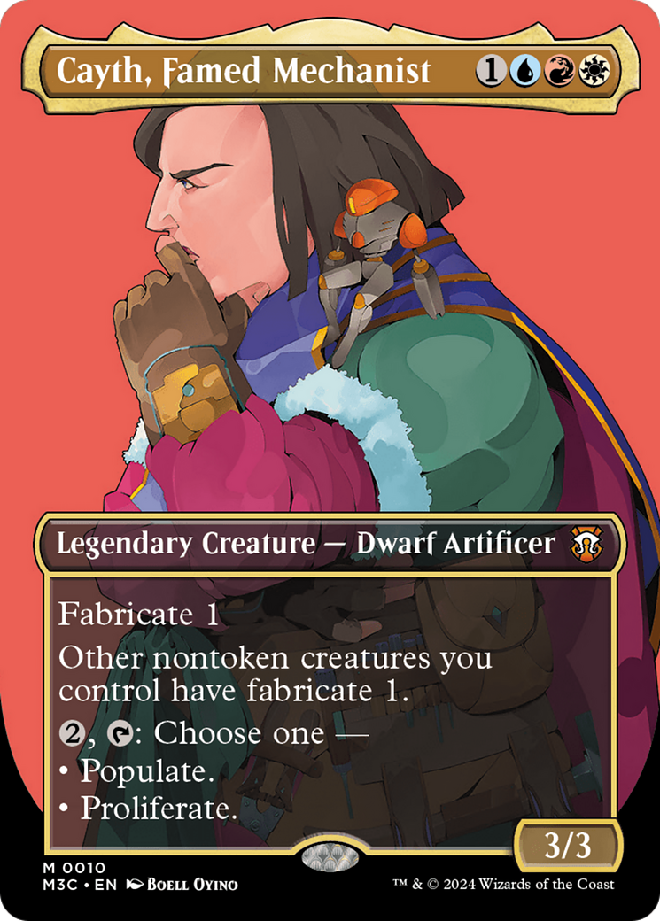 MAGIC: THE GATHERING  - Cayth, Famed Mechanist (Borderless) (M3C-010) - Modern Horizons 3 Commander