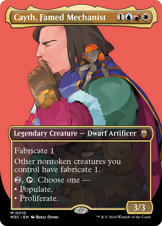 MAGIC: THE GATHERING  - Cayth, Famed Mechanist (Borderless) (M3C-010) - Modern Horizons 3 Commander