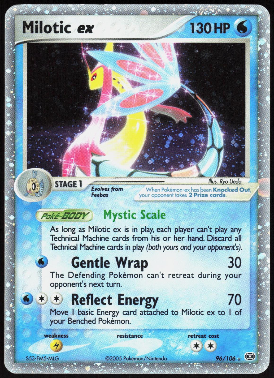 MILOTIC EX 96/106 EMERALD POKEMON EX RARE HOLO LP