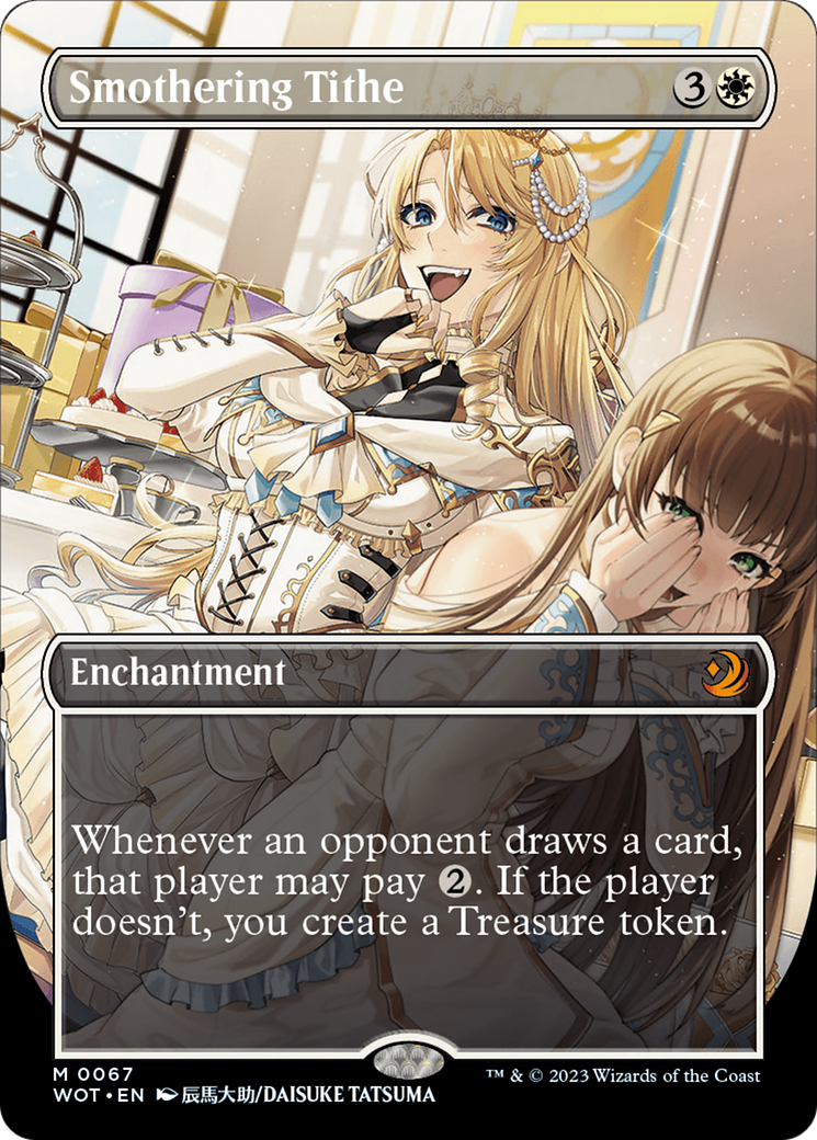 MAGIC: THE GATHERING  - Smothering Tithe (Anime Borderless) (WOT-067) - Wilds of Eldraine: Enchanting Tales Foil
