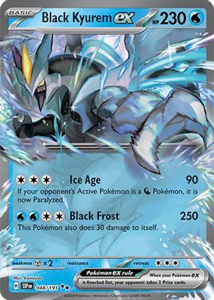 POKEMON TCG - Black Kyurem ex 048/191 SV08 Surging Sparks - Double Rare