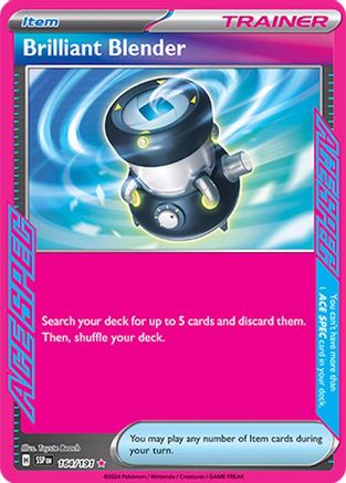 POKEMON TCG - Brilliant Blender 164/191 SV08 Surging Sparks - ACE SPEC Rare