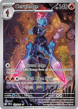 POKEMON TCG - Ceruledge 197/191 SV08 Surging Sparks - Illustration Rare