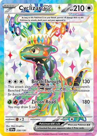 POKEMON TCG - Cyclizar ex 228/191 SV08 Surging Sparks - Ultra Rare
