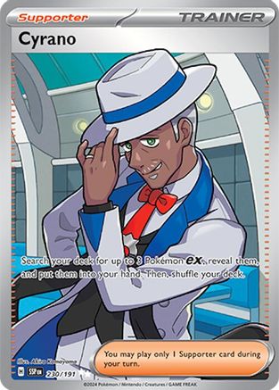POKEMON TCG - Cyrano 230/191 SV08 Surging Sparks - Ultra Rare