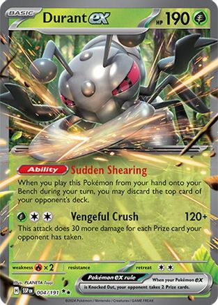 POKEMON TCG - Durant ex 004/191 SV08 Surging Sparks - Double Rare