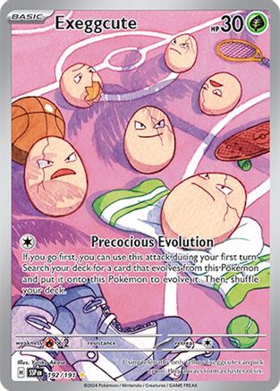 POKEMON TCG - Exeggcute 192/191 SV08 Surging Sparks - Illustration Rare