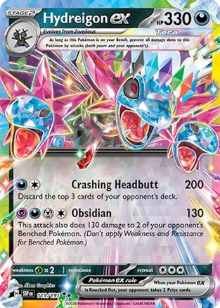 POKEMON TCG - Hydreigon ex 119/191 SV08 Surging Sparks - Double Rare