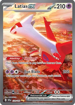 POKEMON TCG - Latias ex 239/191 SV08 Surging Sparks - Special Illustration Rare