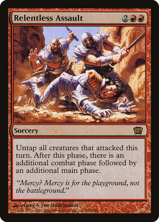 MAGIC: THE GATHERING  - Relentless Assault (8ED-214) - 8th Edition