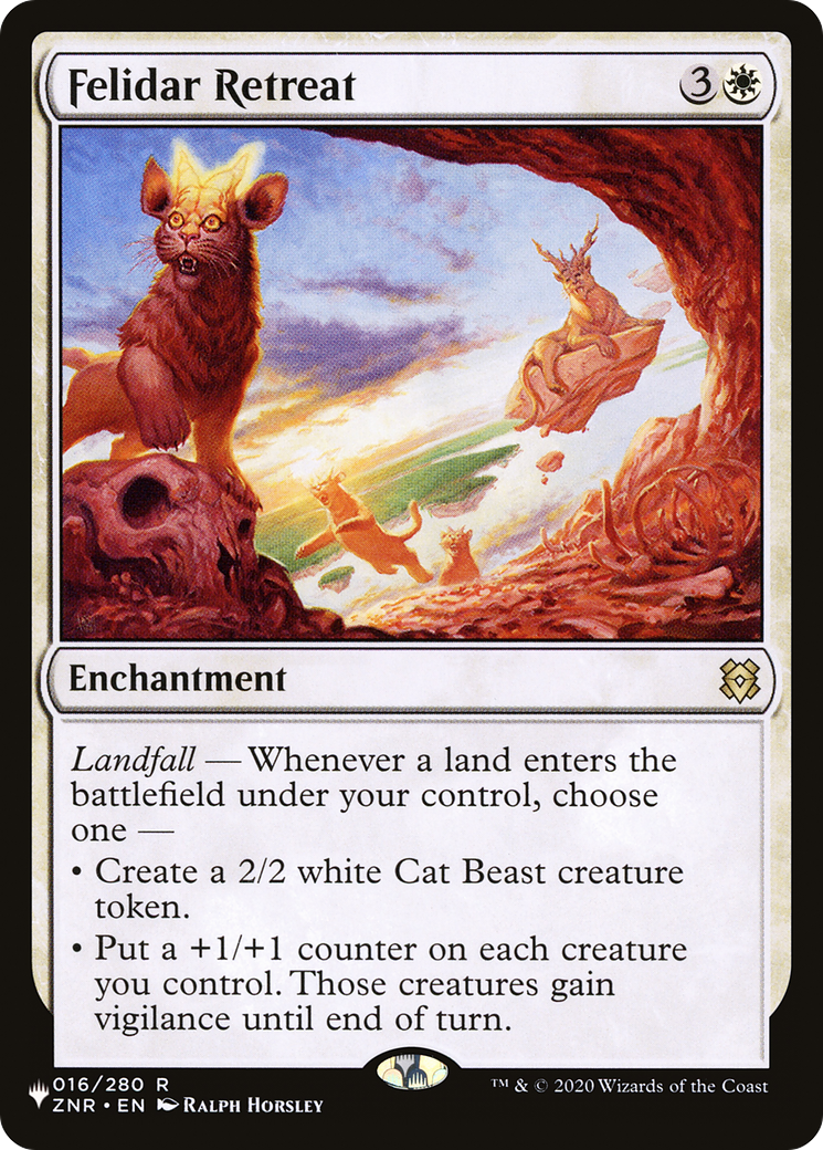 MAGIC: THE GATHERING  - Felidar Retreat (LIST-016/280) - The List