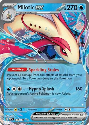POKEMON TCG - Milotic ex 042/191 SV08 Surging Sparks - Double Rare