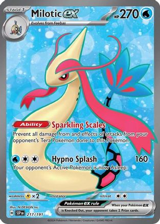 POKEMON TCG - Milotic ex 217/191 SV08 Surging Sparks - Ultra Rare