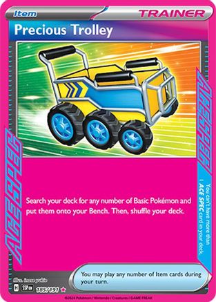 POKEMON TCG - Precious Trolley 185/191 SV08 Surging Sparks - ACE SPEC Rare