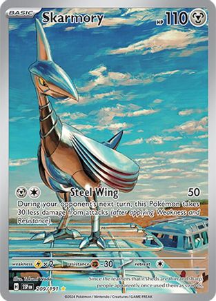 POKEMON TCG - Skarmory 209/191 SV08 Surging Sparks - Illustration Rare