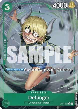 ONE PIECE TCG - Dellinger (Full Art) OP04-029 Premium Booster The Best - Common