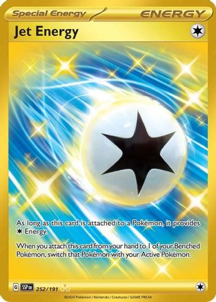 POKEMON TCG - Jet Energy 252/191 SV08 Surging Sparks - Hyper Rare