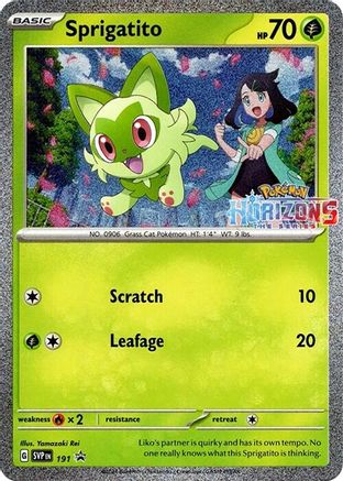 POKEMON TCG - Sprigatito 191 SV Scarlet & Violet Promo Cards - Promo