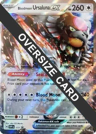 POKEMON TCG - Bloodmoon Ursaluna ex - 177 141/167 Jumbo Cards - Double Rare