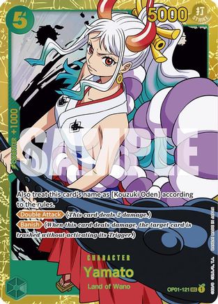 ONE PIECE TCG - Yamato (OP01 OP01-121 Premium Booster The Best - Secret Rare
