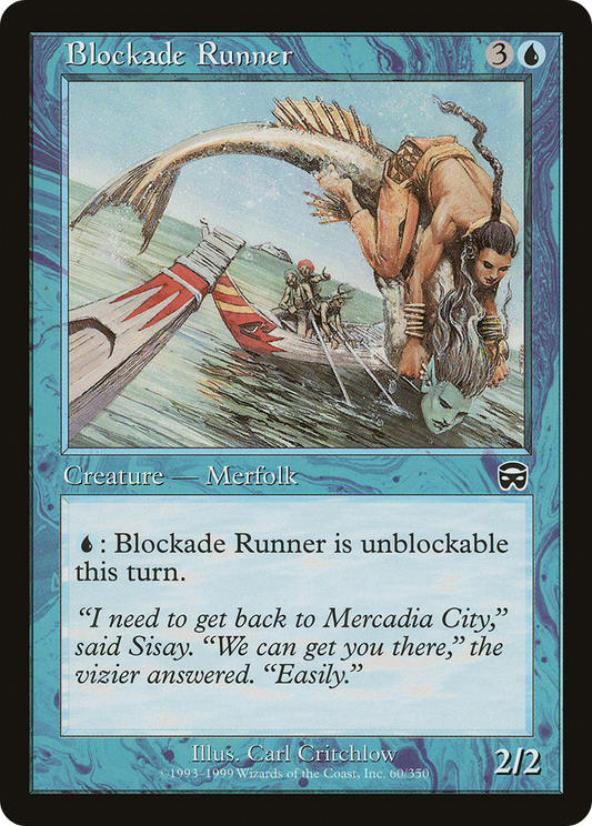 MAGIC: THE GATHERING  - Blockade Runner (MMQ-060) - Mercadian Masques
