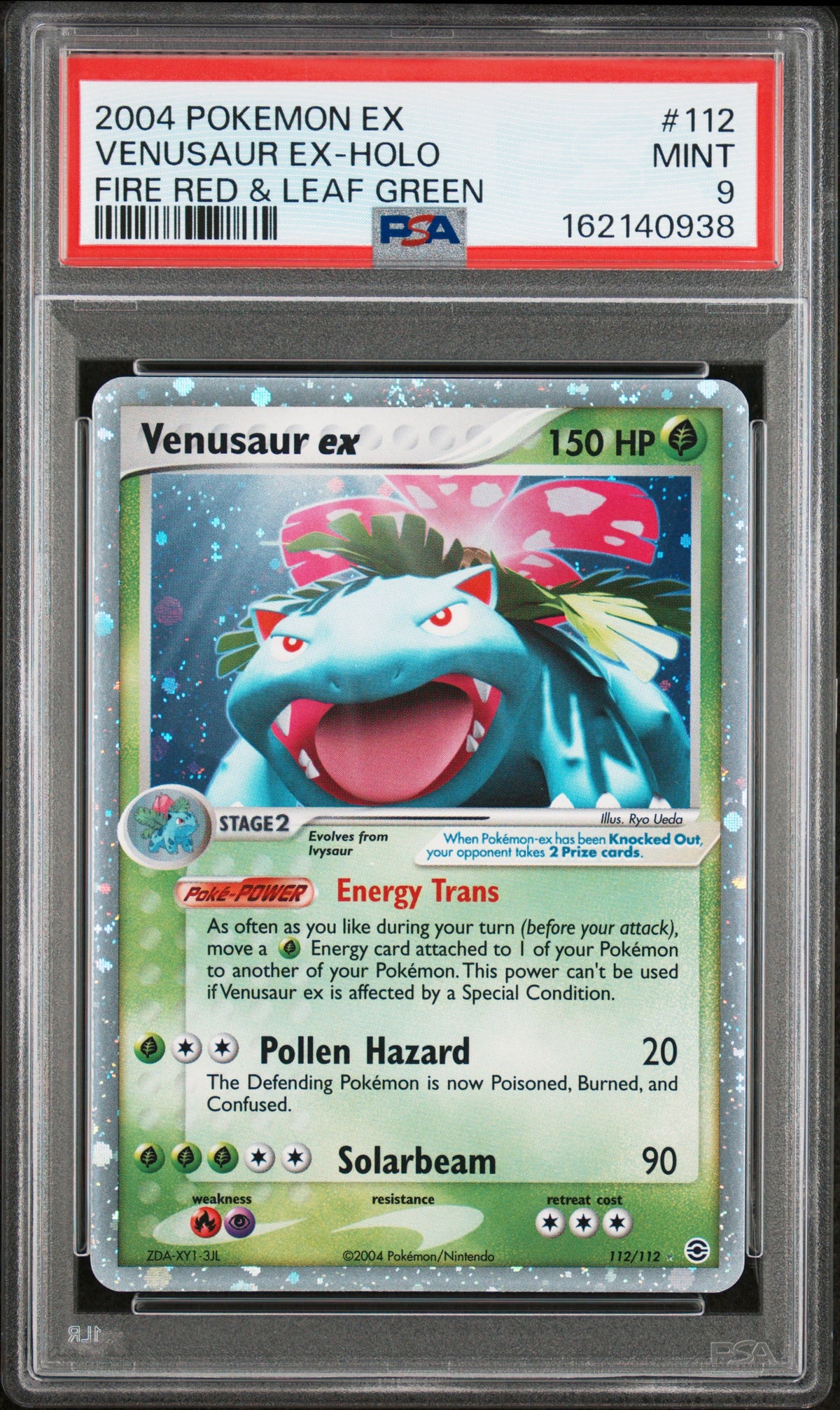VENUSAUR EX HOLO 112 PSA 9 FIRE RED & LEAF GREEN POKEMON