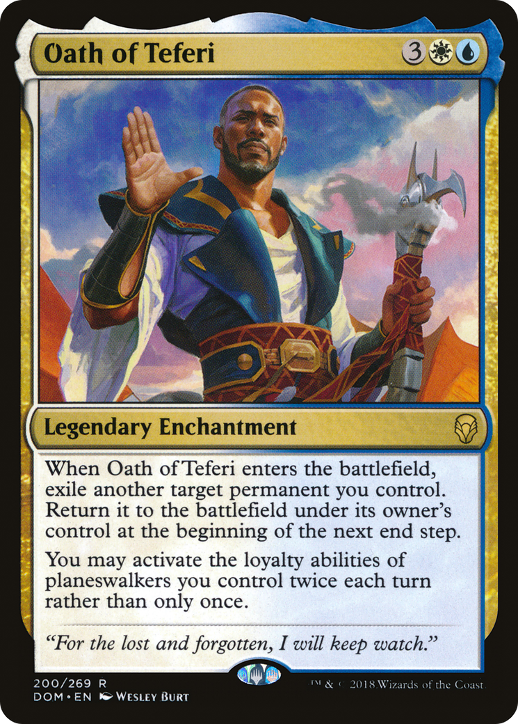 MAGIC: THE GATHERING  - Oath of Teferi (DOM-200) - Dominaria Foil