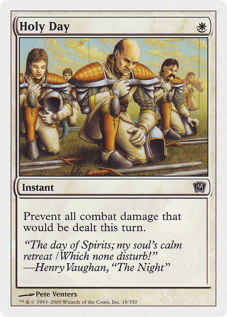 MAGIC: THE GATHERING  - Holy Day (9ED-018) - 9th Edition