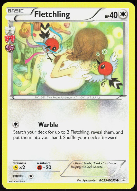 FLETCHLING RC25/RC32 GENERATIONS POKEMON COMMON LP