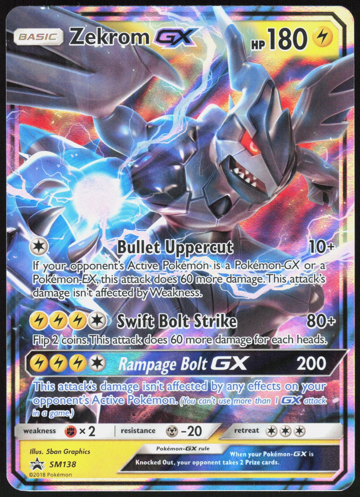 ZEKROM GX - SM138 SUN & MOON PROMO POKEMON PROMO LP