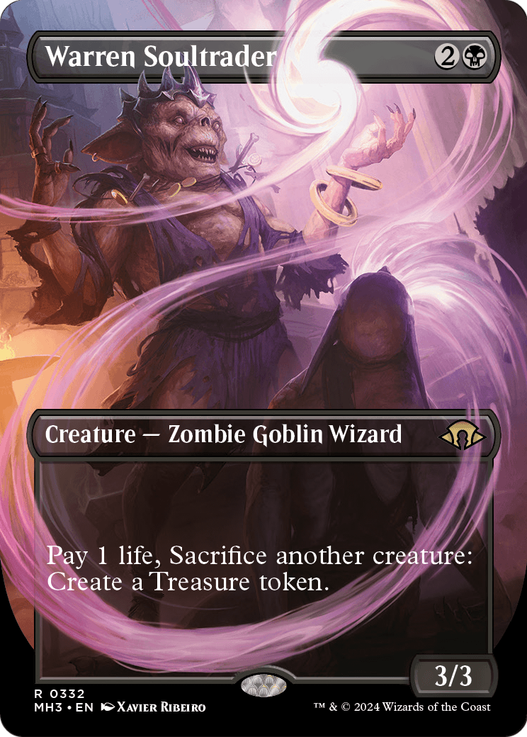 MAGIC: THE GATHERING  - Warren Soultrader (Borderless) (MH3-332) - Modern Horizons 3 Foil