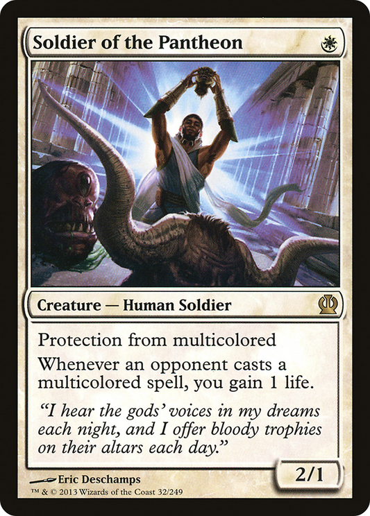 MAGIC: THE GATHERING  - Soldier of the Pantheon (THS-032) - Theros Foil