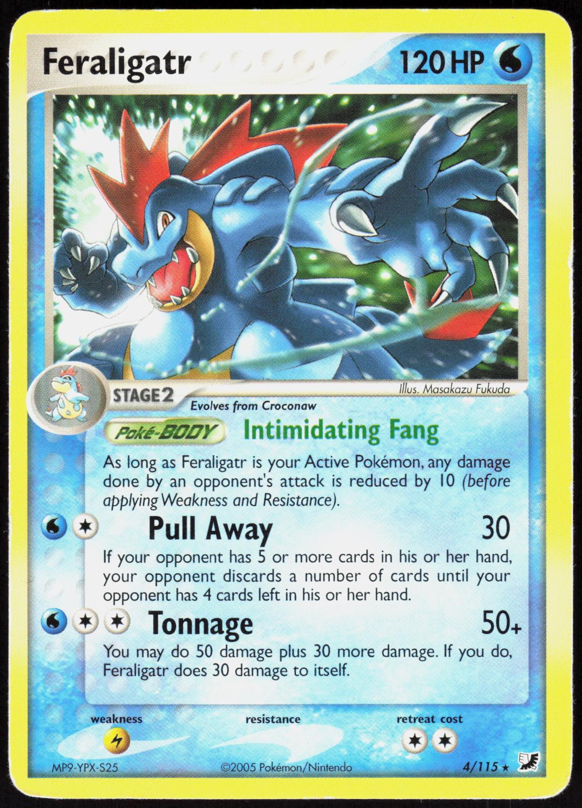 FERALIGATR 4/115 DECK EXCLUSIVES POKEMON RARE MP